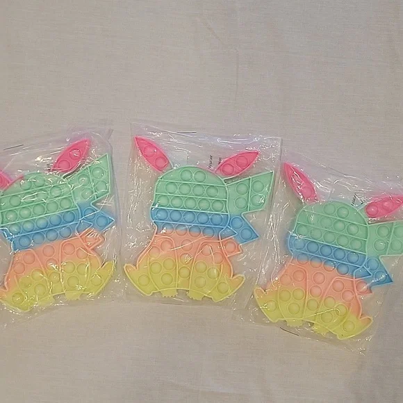 Colorful Pop It Fidget Toy Bundle 5 Piece NWT - Picture 6 of 7